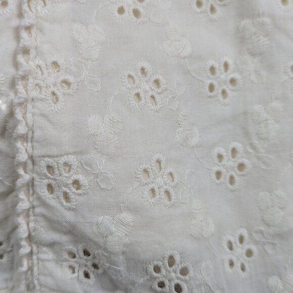 Sigrid Olsen A-line Eyelet Lace Skirt Size 16 - Picture 5 of 6